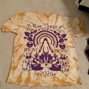 The Magic Hour Tour 2024 Jhené Aiko Tie-Dye Tee - Yellow & Purple